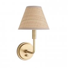 Regina Andrew 15-1241NB-RAT - Regina Andrew Polly Sconce Single (Natural Brass