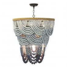 Regina Andrew 16-1179 - Coastal Living Ombre Wood Bead Chandelier