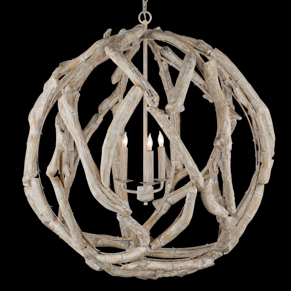 Driftwood Whitewash Orb Chande