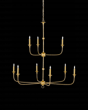 Currey 9000-1254 - Nottaway Two-Tier Gold Chandel