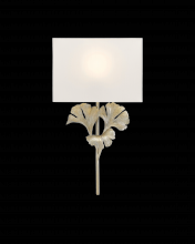 Currey 5900-0009 - Gingko Silver Wall Sconce